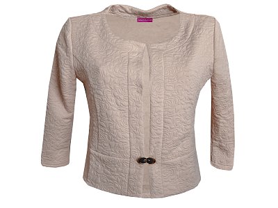 Béžové bolerko s 3/4 rukávem - vel.38